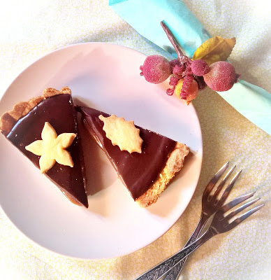 crostata caramello e cioccolato