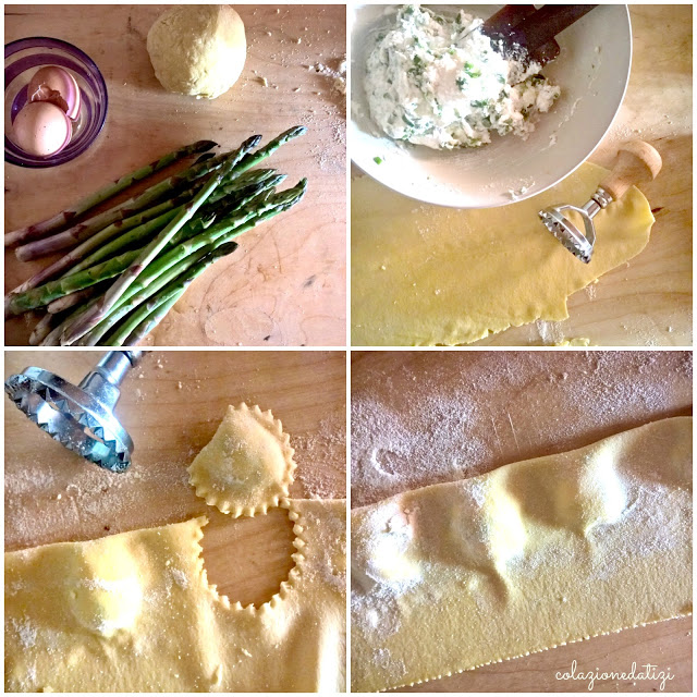 ravioli di ricotta e asparagi 