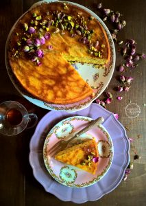 torta persiana all'acqua di rose