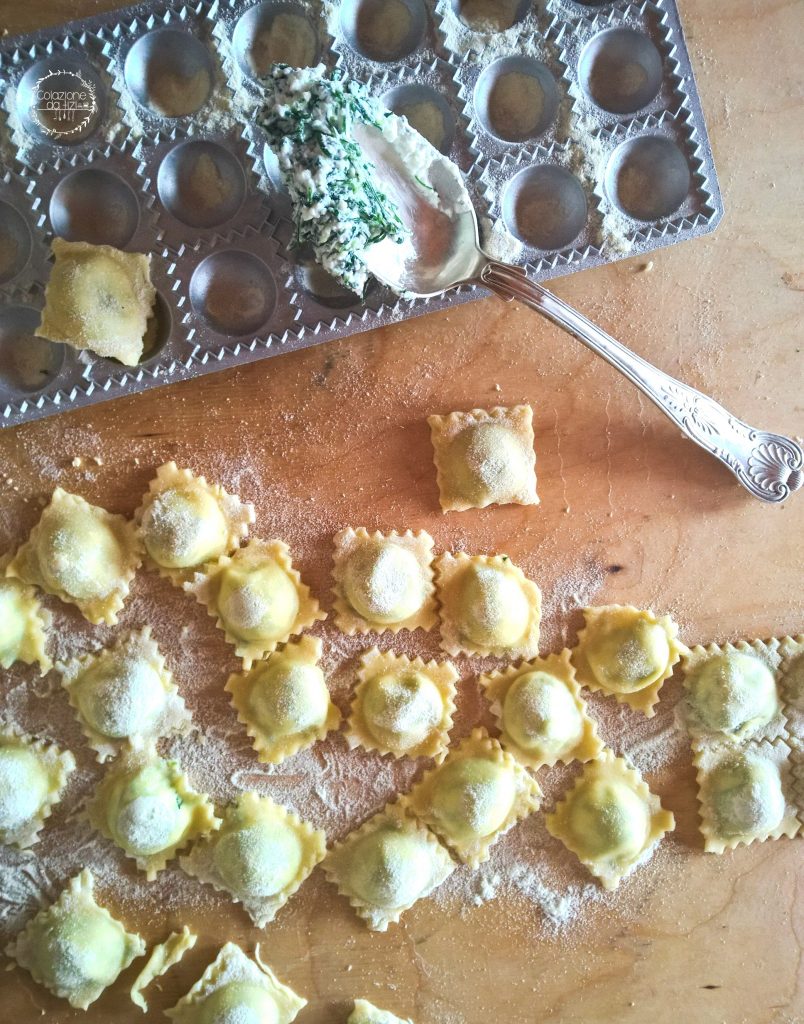 ravioli agli agretti 