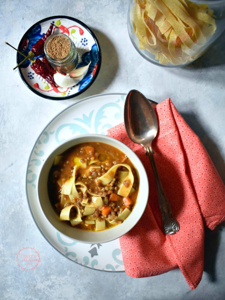minestra lenticchie speziata