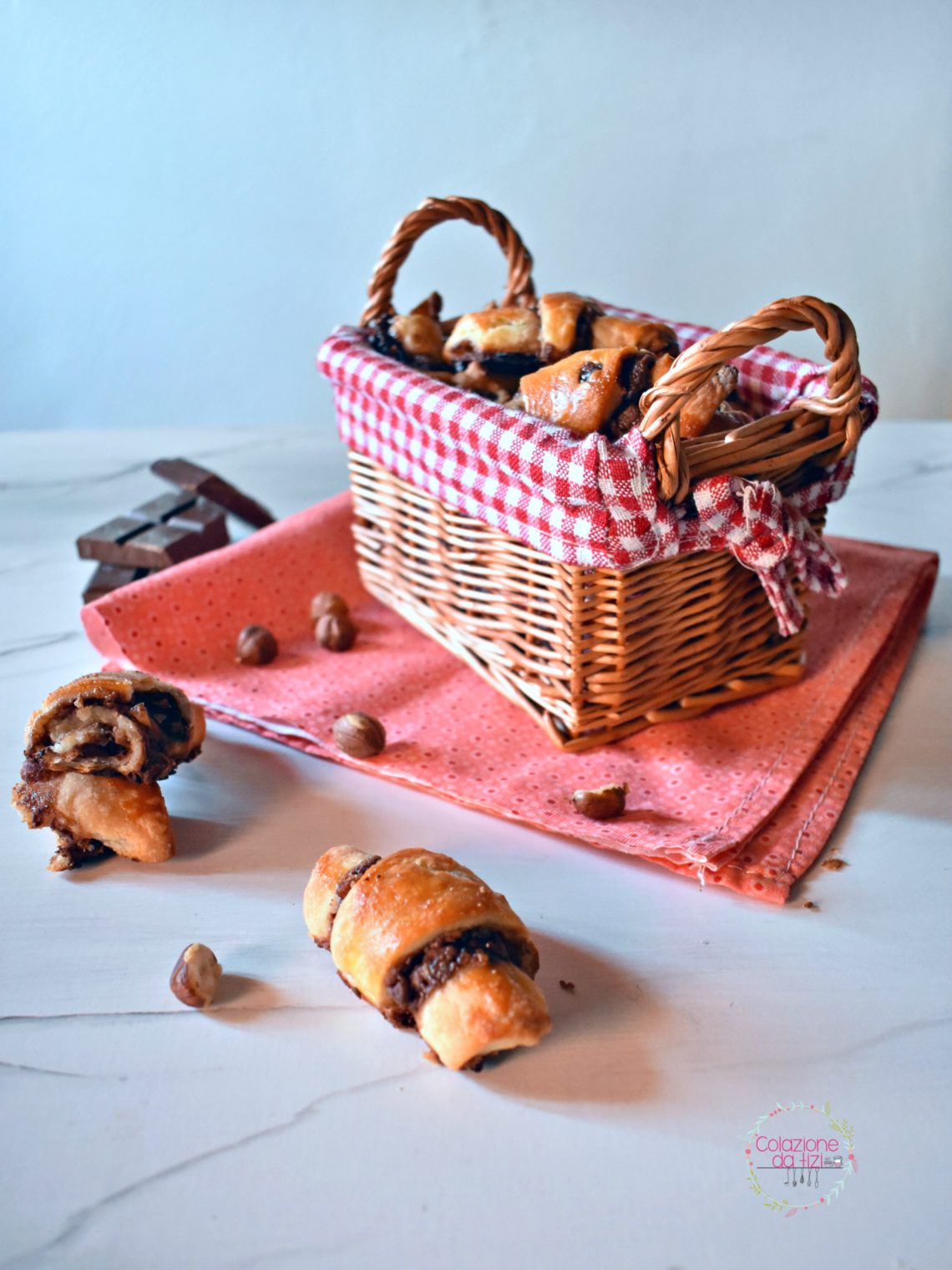 rugelach cioccolato e nocciole