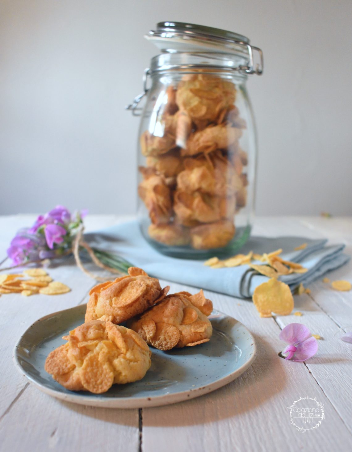 Biscotti ai cornflakes (con burro chiarificato)
