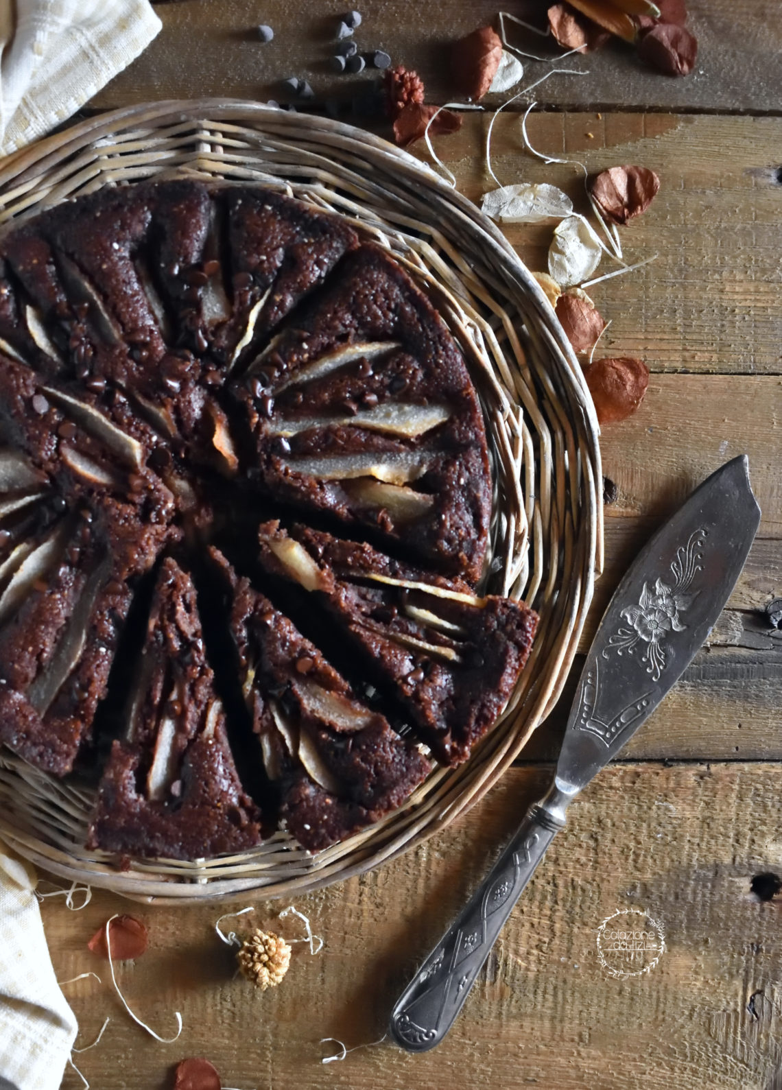 høj Lav en seng Tvunget Torta pere & cioccolato vegana, senza glutine e senza zucchero - Colazione  da Tizi