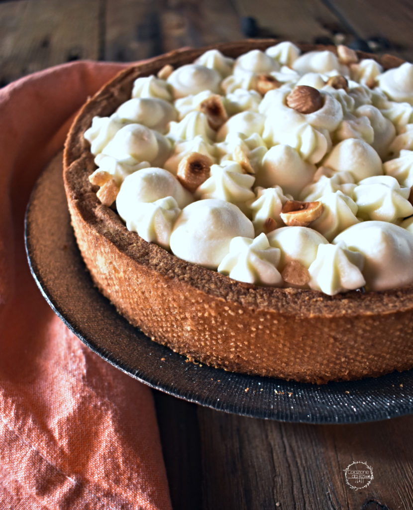 crostata albicocca e namelaka al cioccolato bianco