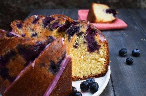 blueberries bundt ciambella mirtilli