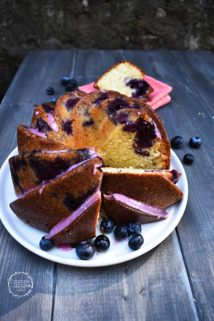 bundt cake ciambella ai mirtilli